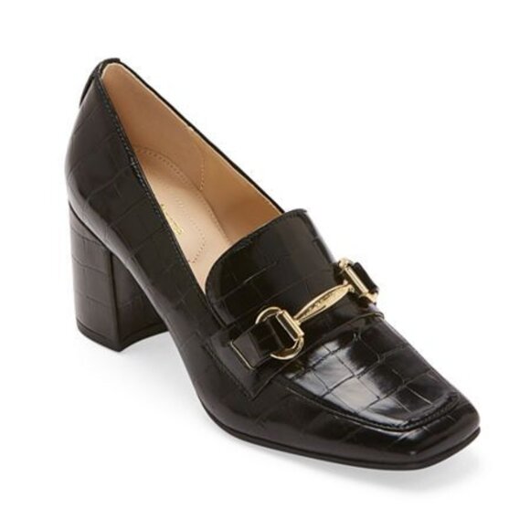 Liz Claiborne Shoes - Women's Liz Claiborne Morris Block Heel Loafer - Black - 8.5 - NIB